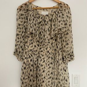 3.1 Phillip Lim Flowy Dress Cream Black 8 (S/M)